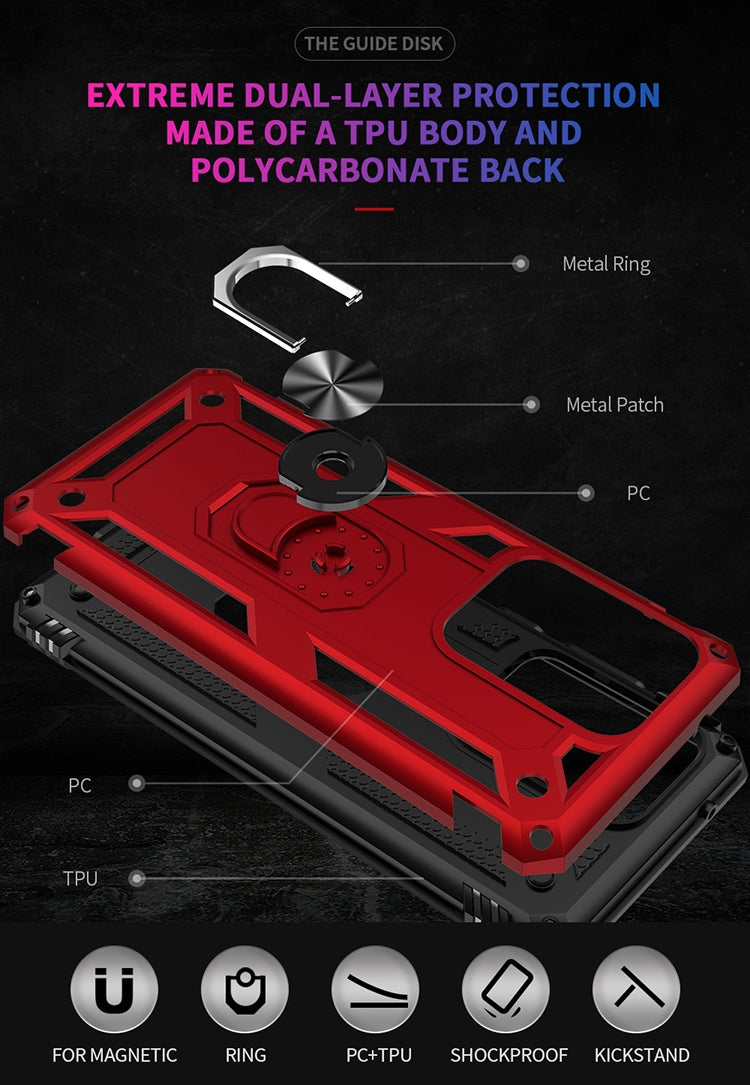 For Galaxy S20 Ultra Shockproof TPU + PC Protective Case with 360 Degree Rotating Holder
