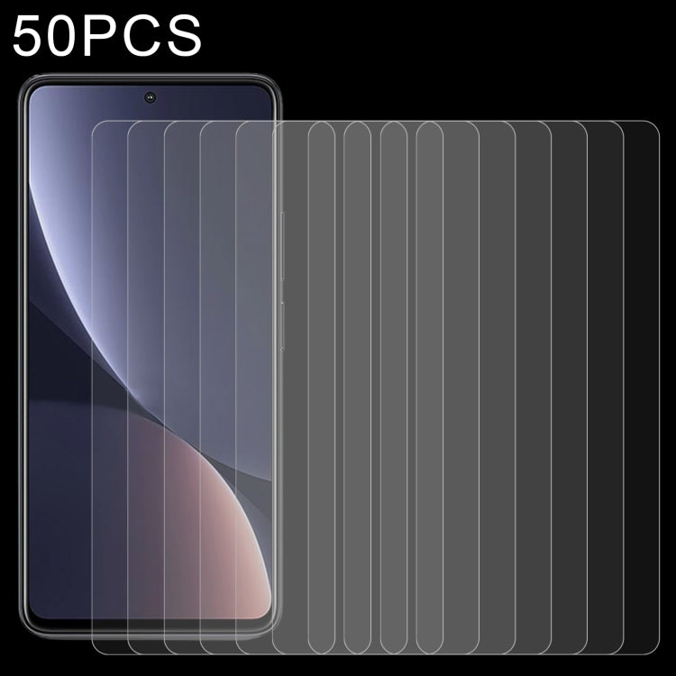 50 PCS 0.26mm 9H 2.5D Tempered Glass Film For Xiaomi Redmi K50/K50 Pro/K50 Gaming/Redmi K60/K60 Ultra