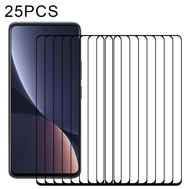 25 PCS Full Glue Screen Tempered Glass Film For Xiaomi Redmi K50/K50 Pro/K50 Gaming/Redmi K60/K60 Ultra