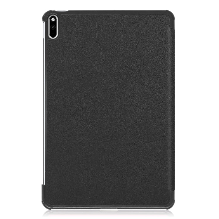 For Huawei MatePad Pro 10.8 Custer Texture Horizontal Flip PU Leather Case with Three-folding Holder
