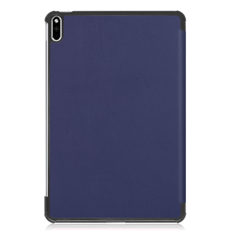 For Huawei MatePad Pro 10.8 Custer Texture Horizontal Flip PU Leather Case with Three-folding Holder
