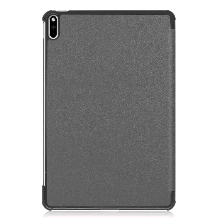 For Huawei MatePad Pro 10.8 Custer Texture Horizontal Flip PU Leather Case with Three-folding Holder
