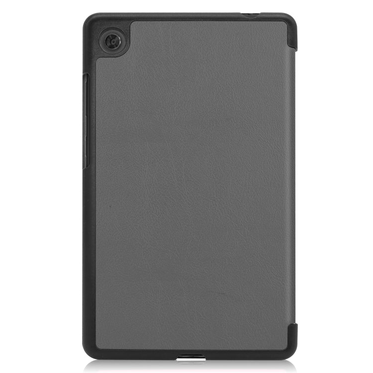 For Lenovo Tab M7 Custer Texture Horizontal Flip PU Leather Case with Three-folding Holder