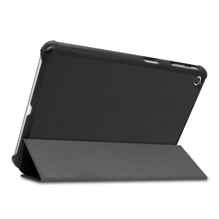 For LG G Pad 5 10.1 Custer Texture Horizontal Flip PU Leather Case with Three-folding Holder