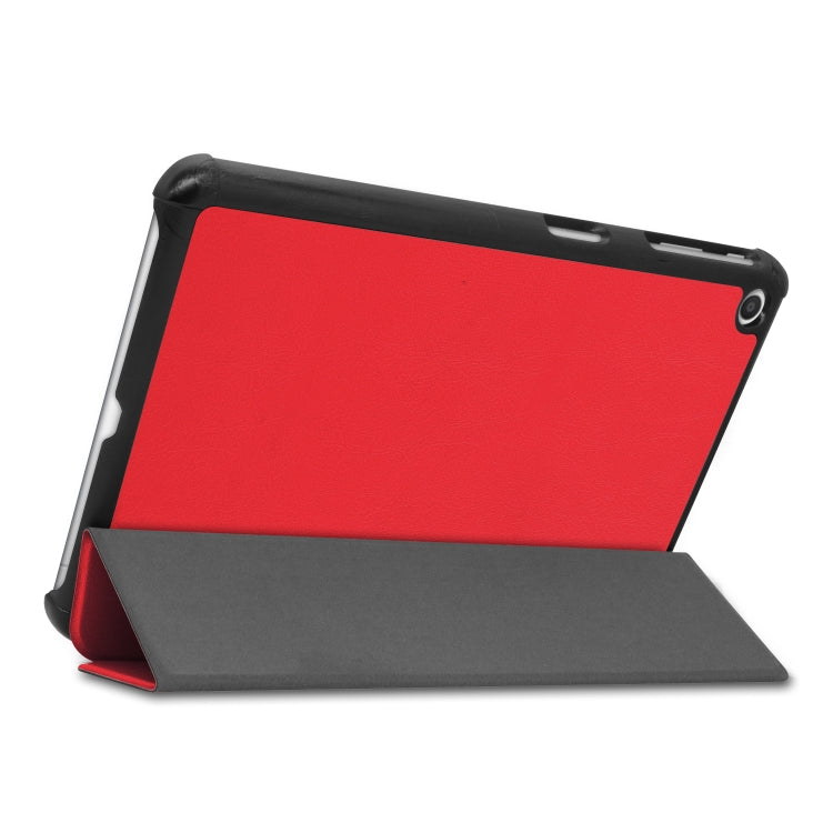 For LG G Pad 5 10.1 Custer Texture Horizontal Flip PU Leather Case with Three-folding Holder