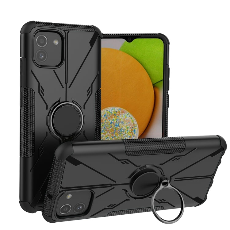 For Samsung Galaxy A03 166mm EU Version Armor Bear Shockproof PC + TPU Phone Case