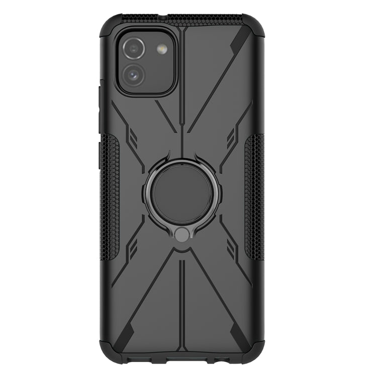 For Samsung Galaxy A03 166mm EU Version Armor Bear Shockproof PC + TPU Phone Case