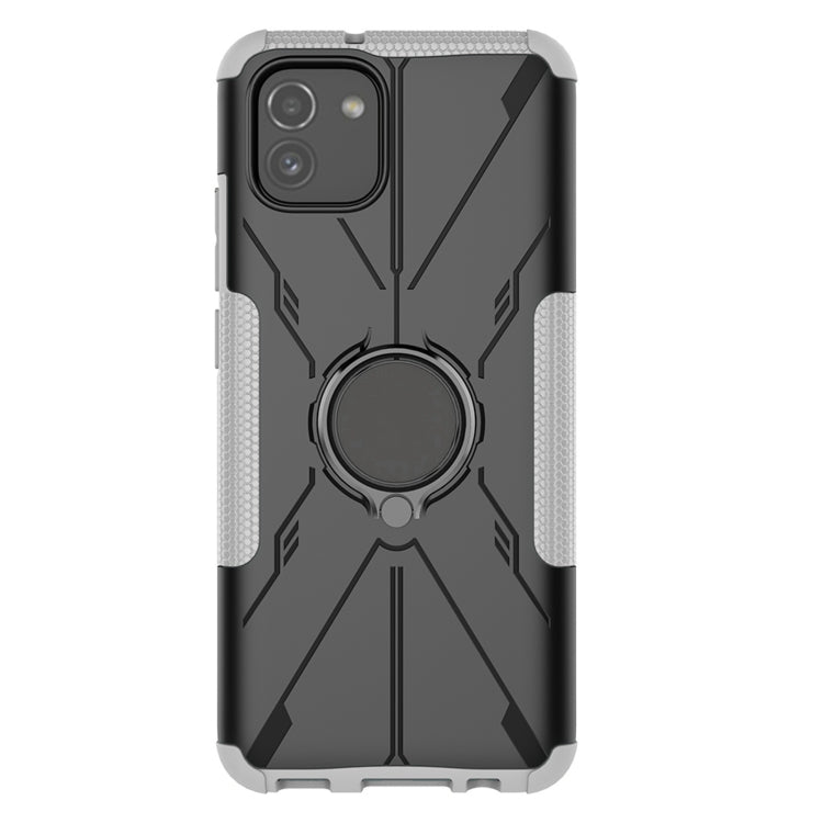 For Samsung Galaxy A03 166mm EU Version Armor Bear Shockproof PC + TPU Phone Case