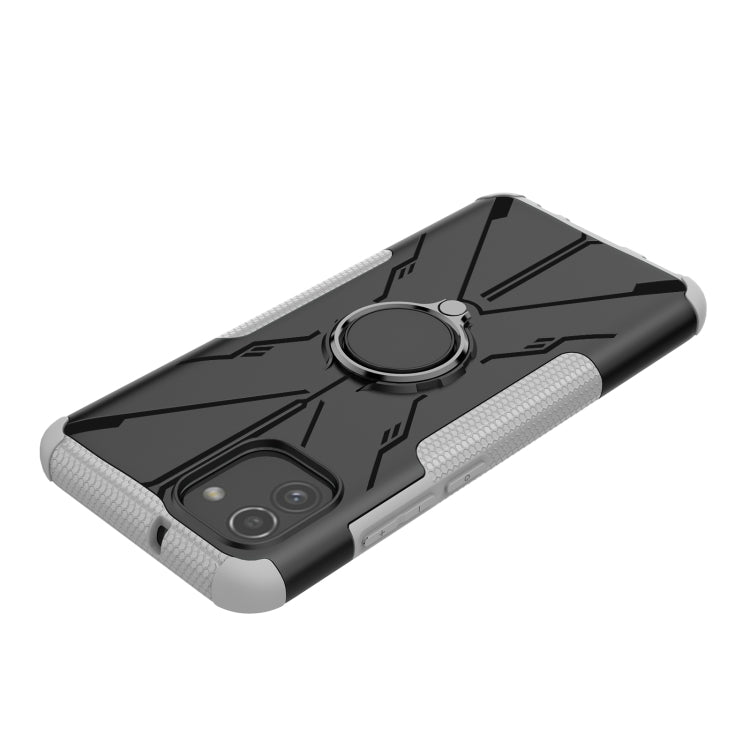 For Samsung Galaxy A03 166mm EU Version Armor Bear Shockproof PC + TPU Phone Case