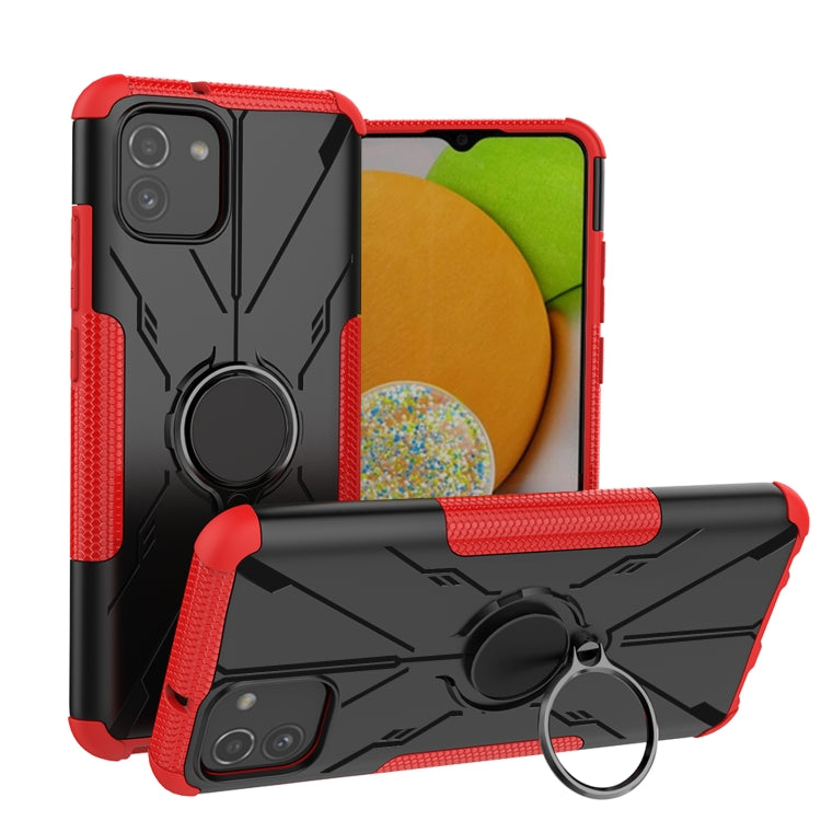 For Samsung Galaxy A03 166mm EU Version Armor Bear Shockproof PC + TPU Phone Case