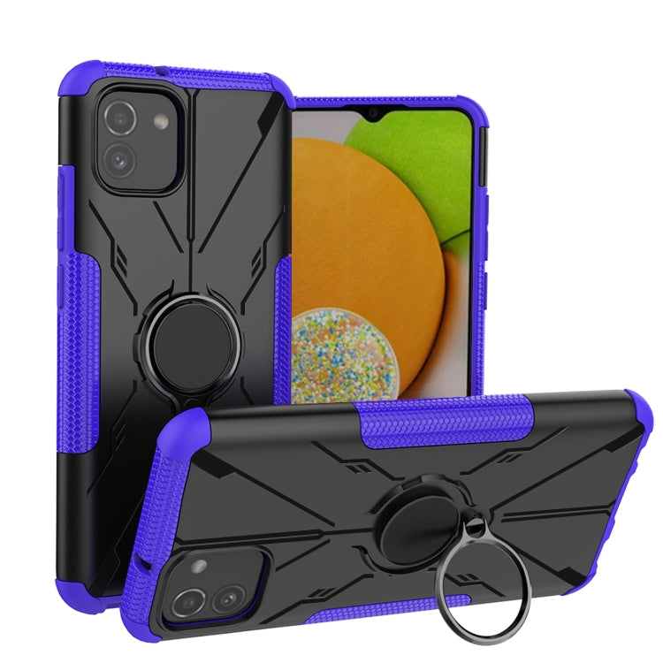 For Samsung Galaxy A03 166mm EU Version Armor Bear Shockproof PC + TPU Phone Case