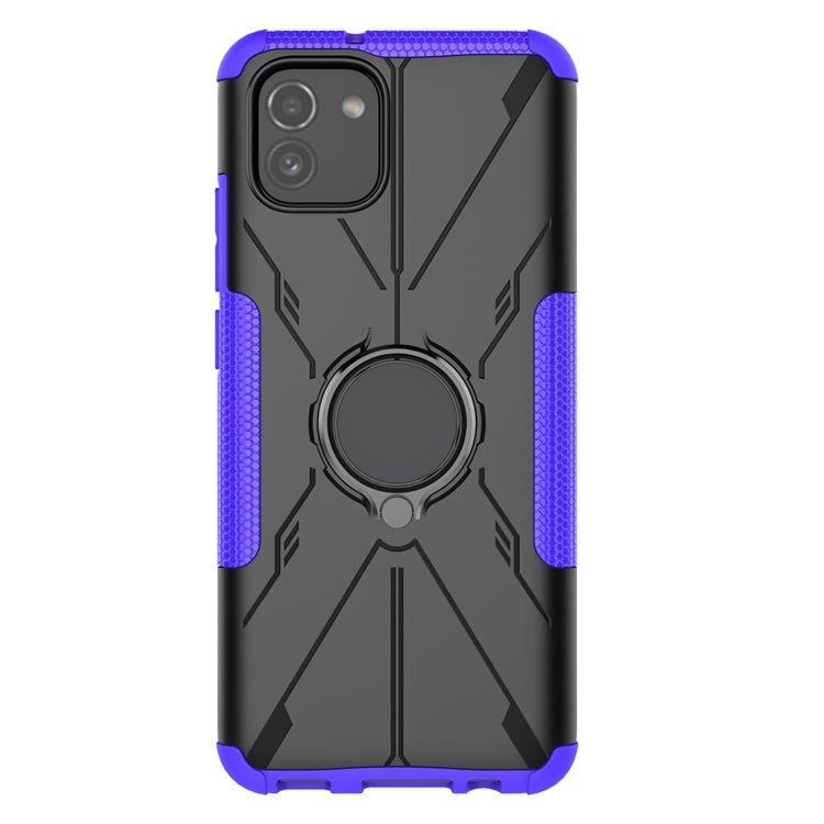For Samsung Galaxy A03 166mm EU Version Armor Bear Shockproof PC + TPU Phone Case