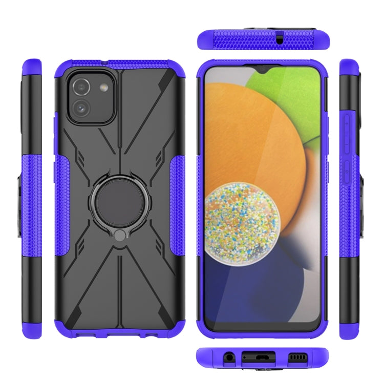 For Samsung Galaxy A03 166mm EU Version Armor Bear Shockproof PC + TPU Phone Case