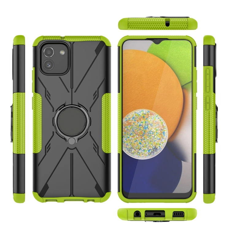 For Samsung Galaxy A03 166mm EU Version Armor Bear Shockproof PC + TPU Phone Case