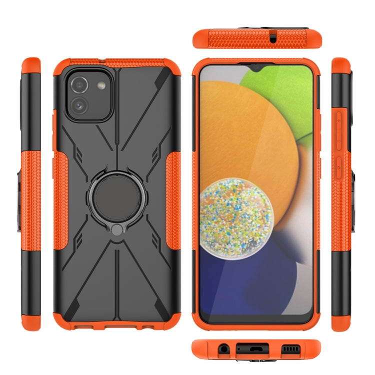 For Samsung Galaxy A03 166mm EU Version Armor Bear Shockproof PC + TPU Phone Case