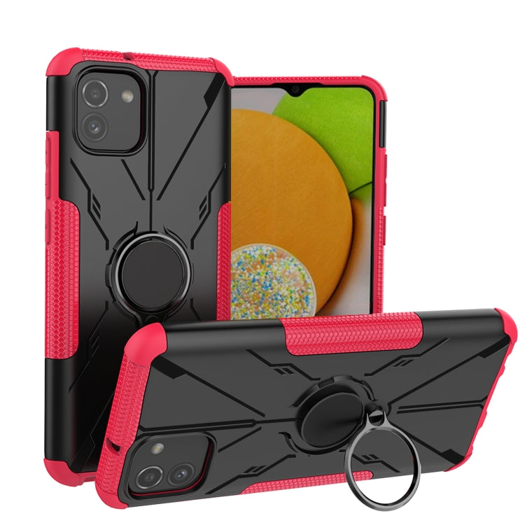 For Samsung Galaxy A03 166mm EU Version Armor Bear Shockproof PC + TPU Phone Case