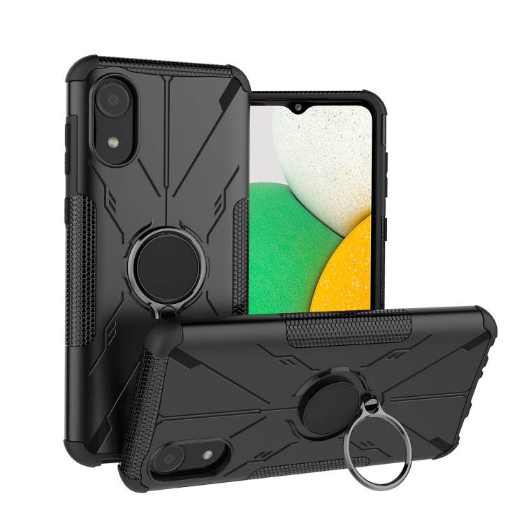 For Samsung Galaxy A03 Core Armor Bear Shockproof PC + TPU Phone Case