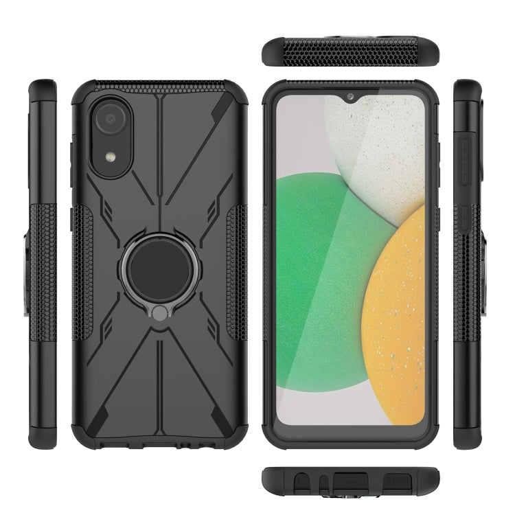 For Samsung Galaxy A03 Core Armor Bear Shockproof PC + TPU Phone Case