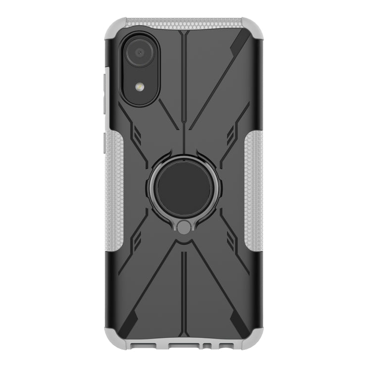 For Samsung Galaxy A03 Core Armor Bear Shockproof PC + TPU Phone Case
