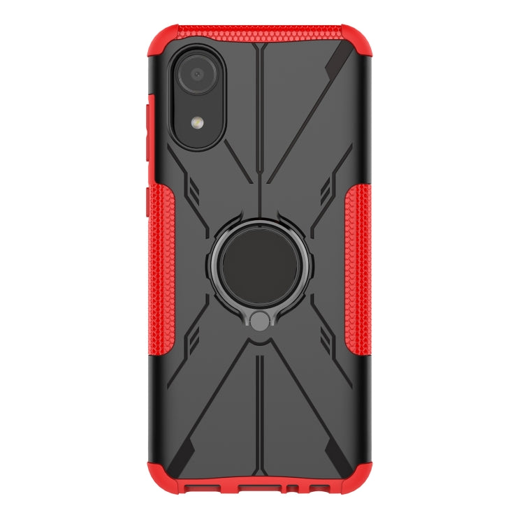 For Samsung Galaxy A03 Core Armor Bear Shockproof PC + TPU Phone Case