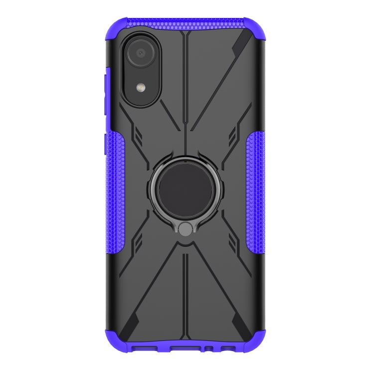 For Samsung Galaxy A03 Core Armor Bear Shockproof PC + TPU Phone Case