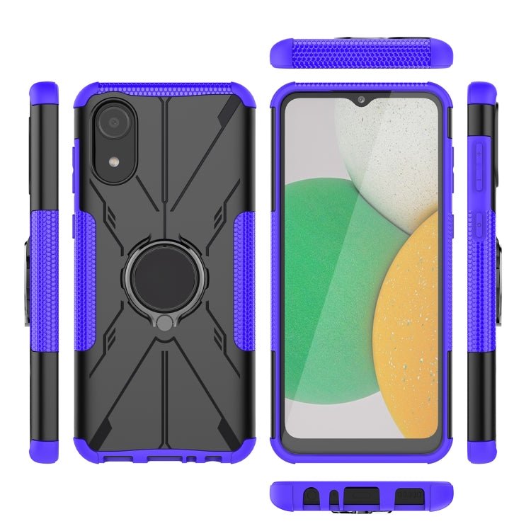 For Samsung Galaxy A03 Core Armor Bear Shockproof PC + TPU Phone Case