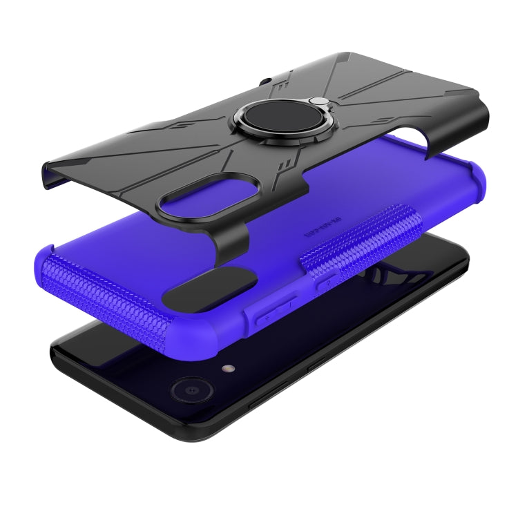For Samsung Galaxy A03 Core Armor Bear Shockproof PC + TPU Phone Case
