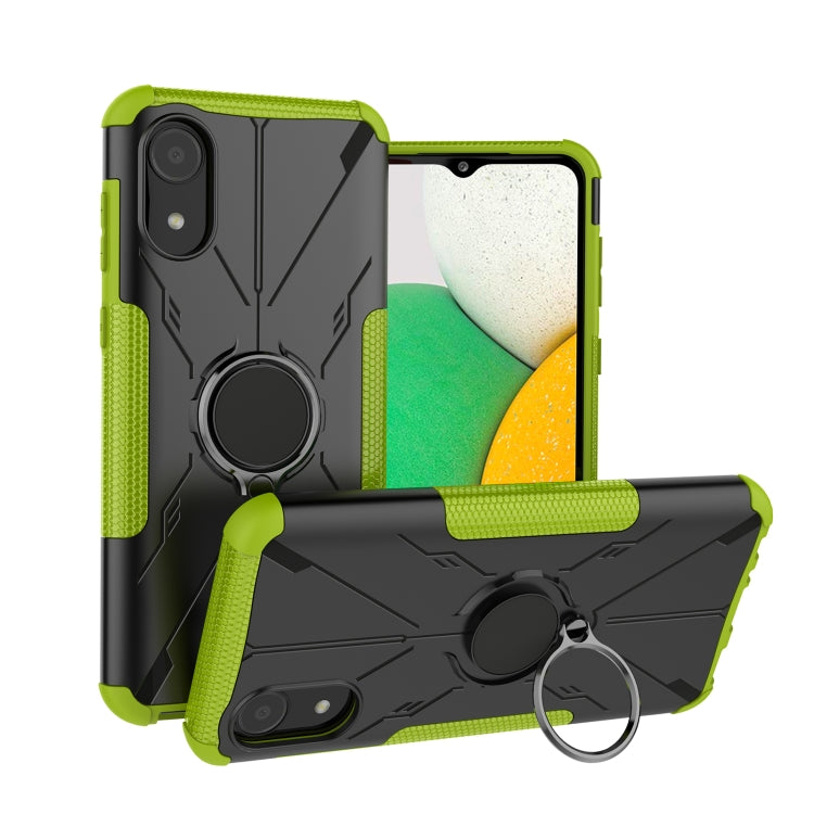 For Samsung Galaxy A03 Core Armor Bear Shockproof PC + TPU Phone Case