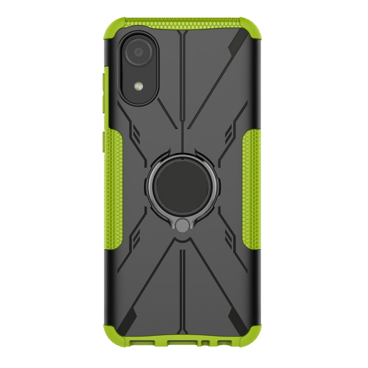For Samsung Galaxy A03 Core Armor Bear Shockproof PC + TPU Phone Case