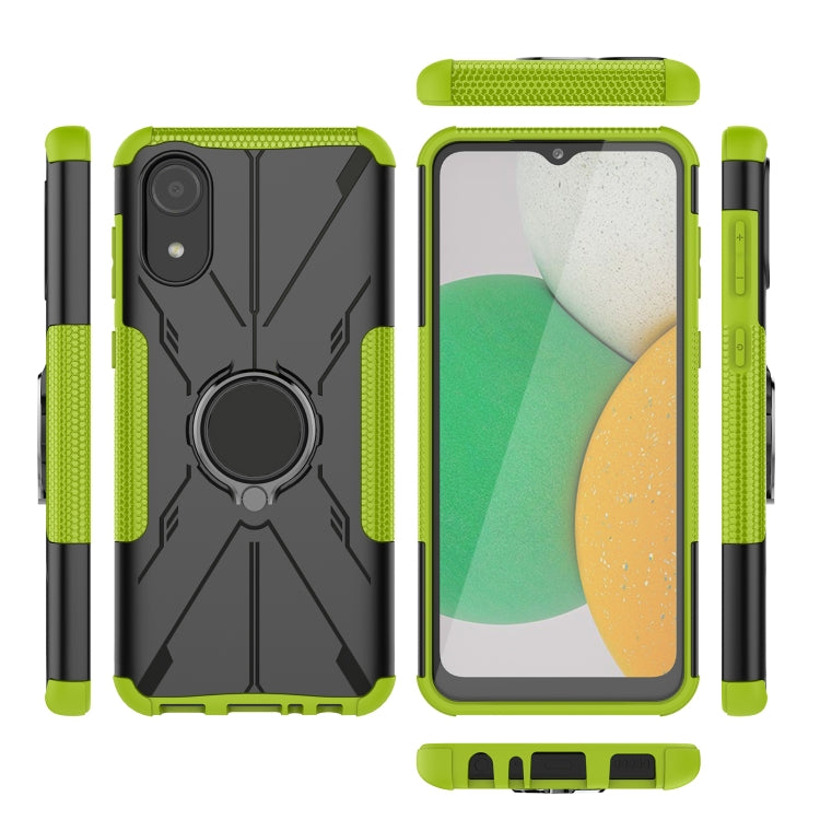 For Samsung Galaxy A03 Core Armor Bear Shockproof PC + TPU Phone Case