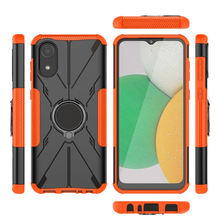 For Samsung Galaxy A03 Core Armor Bear Shockproof PC + TPU Phone Case