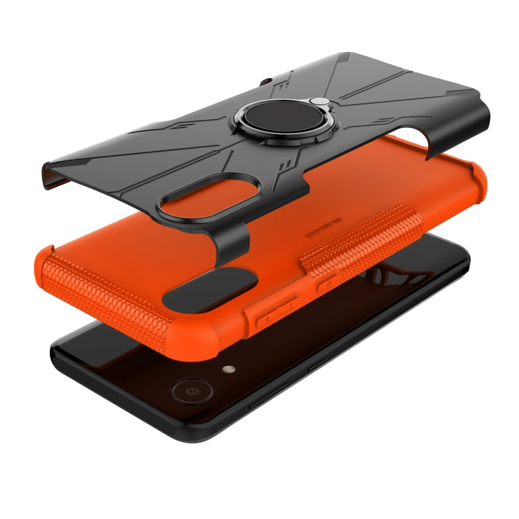 For Samsung Galaxy A03 Core Armor Bear Shockproof PC + TPU Phone Case