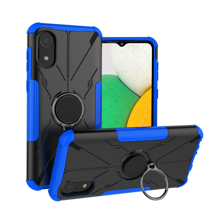 For Samsung Galaxy A03 Core Armor Bear Shockproof PC + TPU Phone Case