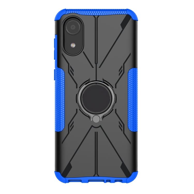 For Samsung Galaxy A03 Core Armor Bear Shockproof PC + TPU Phone Case