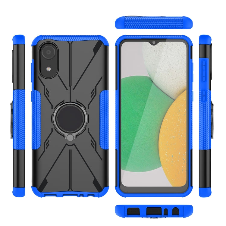 For Samsung Galaxy A03 Core Armor Bear Shockproof PC + TPU Phone Case