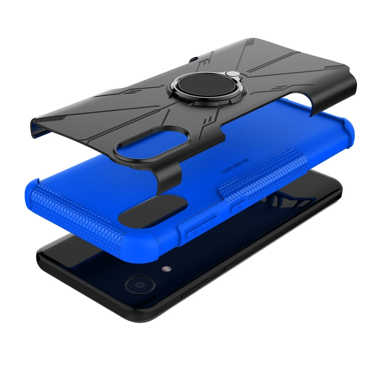 For Samsung Galaxy A03 Core Armor Bear Shockproof PC + TPU Phone Case