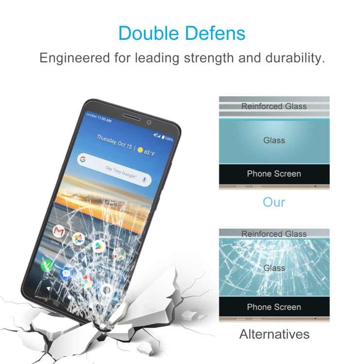 50 PCS 0.26mm 9H 2.5D Tempered Glass Film For Alcatel Lumos