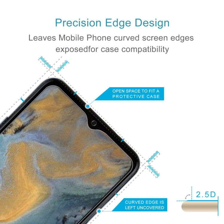 50 PCS 0.26mm 9H 2.5D Tempered Glass Film For ZTE Blade A72 2022 4G