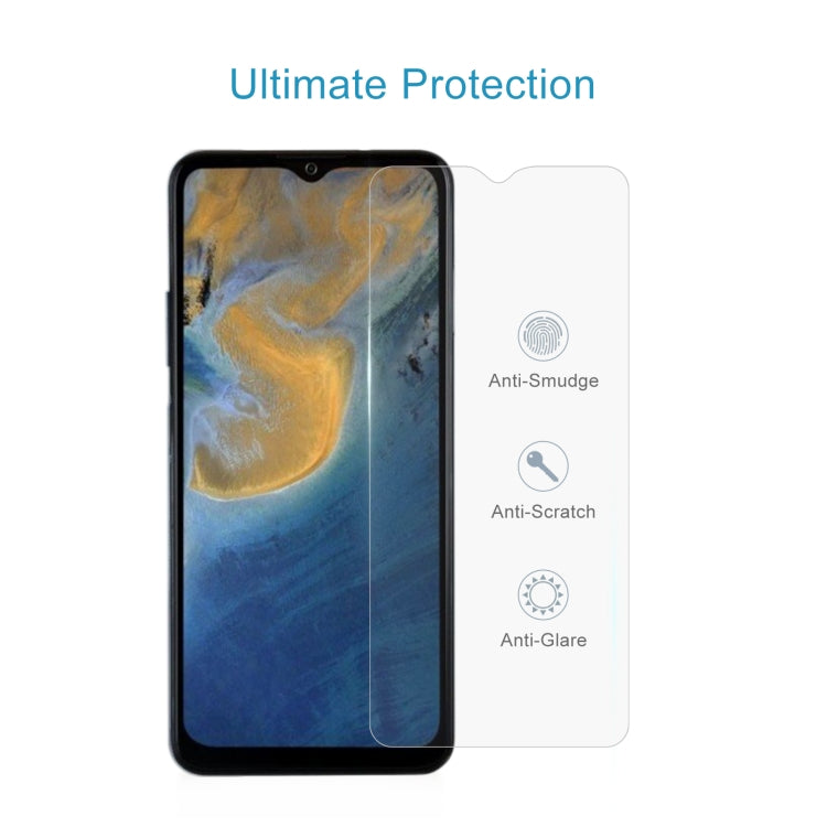 50 PCS 0.26mm 9H 2.5D Tempered Glass Film For ZTE Blade A72 2022 4G