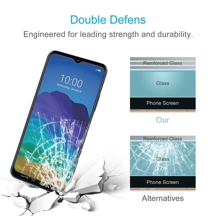 50 PCS 0.26mm 9H 2.5D Tempered Glass Film For ZTE Blade A52