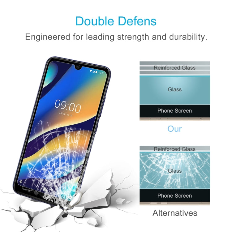 50 PCS 0.26mm 9H 2.5D Tempered Glass Film For Wiko View 3 Lite