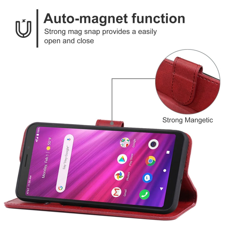Leather Phone Case For Alcatel Axel