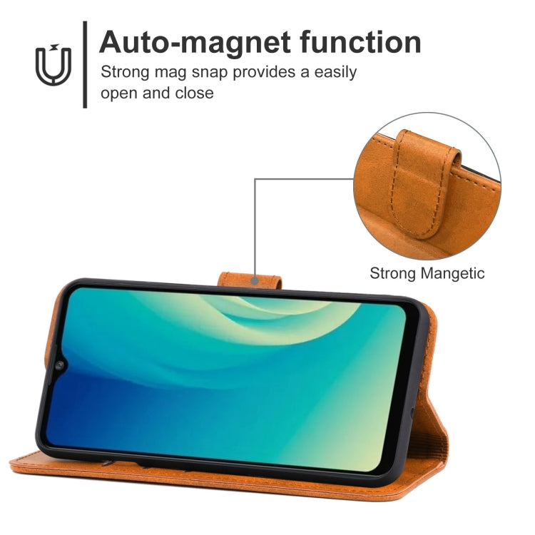 Leather Phone Case For ZTE Blade A52