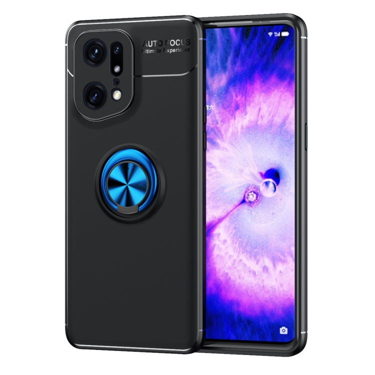 For OPPO Find X5 Pro Metal Ring Holder TPU Phone Case