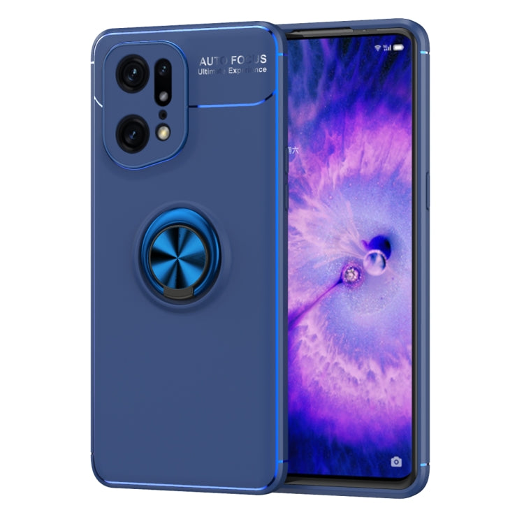 For OPPO Find X5 Pro Metal Ring Holder TPU Phone Case