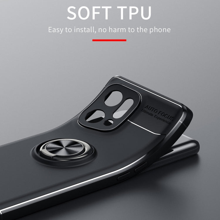 For OPPO Find X5 Metal Ring Holder TPU Phone Case