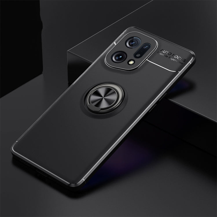 For OPPO Find X5 Metal Ring Holder TPU Phone Case