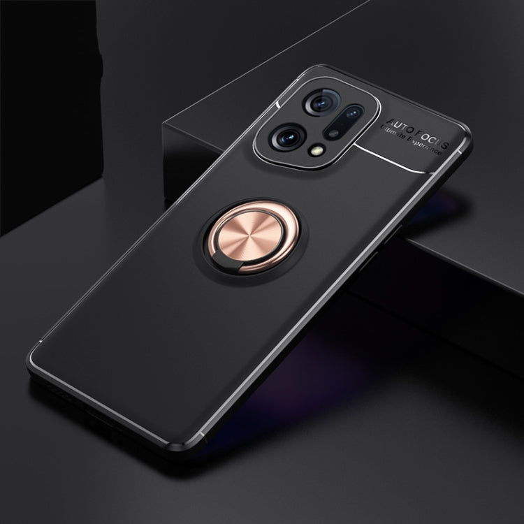 For OPPO Find X5 Metal Ring Holder TPU Phone Case
