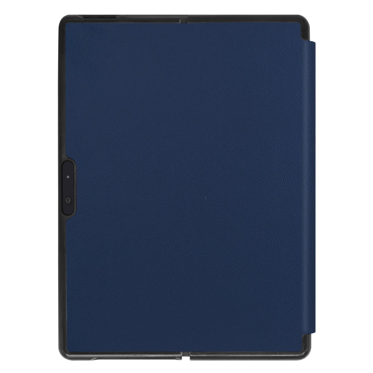 For Microsoft Surface Pro X Custer Texture Horizontal Flip PU Leather Case, with Holder