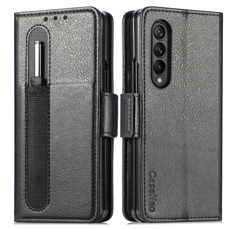 For Samsung Galaxy Z Fold3 5G Multi-function Card Pen Slot Leather Phone Case